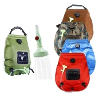 water bags 20l outdoor camping hiking solar shower bag heating camping shower climbing hydration bag hose switchable shower head