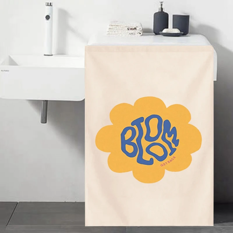 Цветочная Короткая занавеска для шкафа гардероба Скандинавская полузанавеска