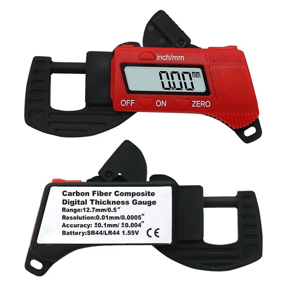 

Thickness Gauge 0-12.7mm Tester Caliper Meter Width Measure Tools Digital Display Jewel Pearl Diameter Measurement