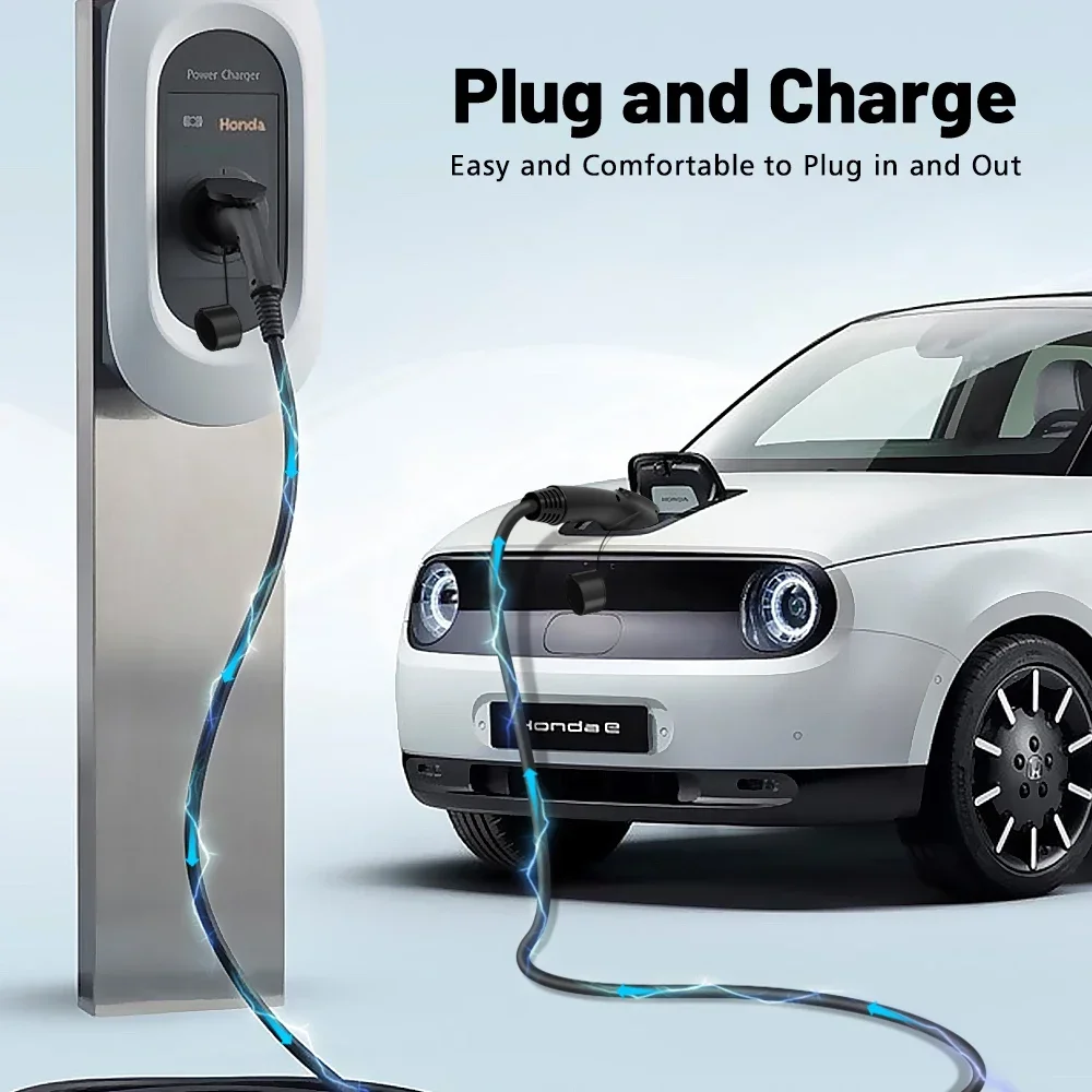 Lonlink PortableEV Зарядный кабель типа 2 для 1 32A 7 кВт электромобиль гибридные автомобили