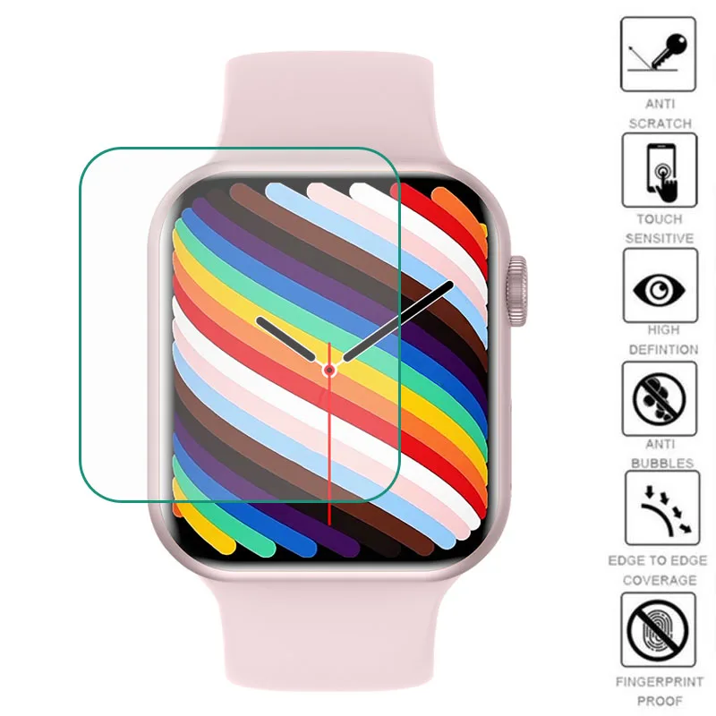 Мягкая защитная пленка из ТПУ для iwo 14 Pro S7 i7 Smart Watch 13 W37/W27 Series 7 защитные аксессуары