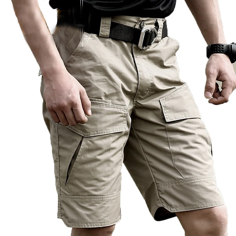Men Urban Military Tactical Shorts Outdoor Waterproof Wear Resistant Cargo Shorts Quick Dry Multi Pocket Big Size Hiking Pants