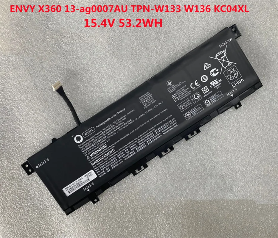 

Original KC04XL Laptop Battery For HP Envy X360 13-AG 13-AQ 13-AH HQ-TRE TPN-W133 TPN-W136 HSTNN-DB8P 13-AH0016TX 13-AG0007AU