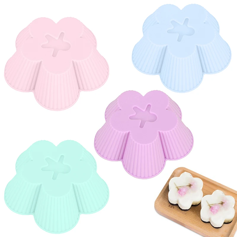 

1PC 3D Flower Baking Tray Silicone Cake Molds Form Mousse Pizza Pan Baking Dish Bakeware Tools DIY Toast Bread Moulds