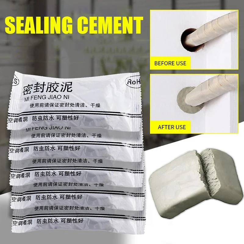 

Wall Hole Sealing Glue Air Conditioning Hole Sealing Mending Plasticine Wall Hole Sewer Waterproof Sealing Mud Household Tool