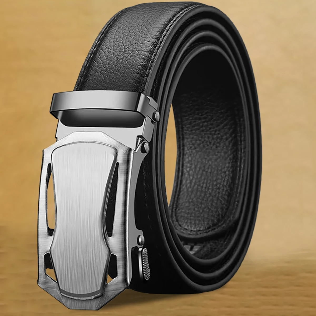 Мужской Ремень С Автоматической Пряжкой. Стильный Повседневный Деловой Из
