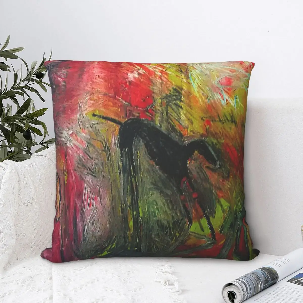 

Colorful Hug Pillowcase Geryhound Greyhounds Dog Backpack Cushion Bedroom DIY Printed Car Throw Pillow Case Decorative