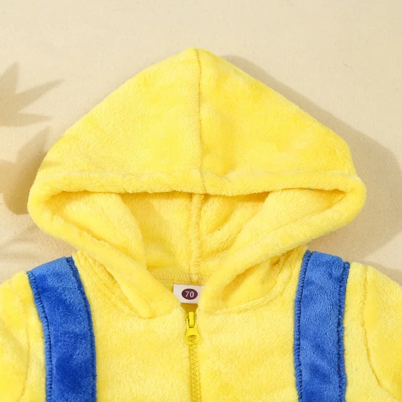 VISgogo детский флисовый комбинезон для мальчиков двухсекционный на молнии с