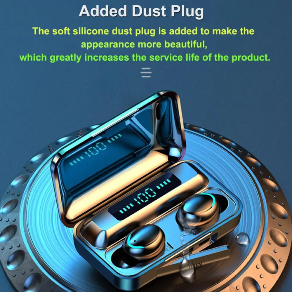 Беспроводные наушники-вкладыши Bluetooth 5 0 с цифровым дисплеем
