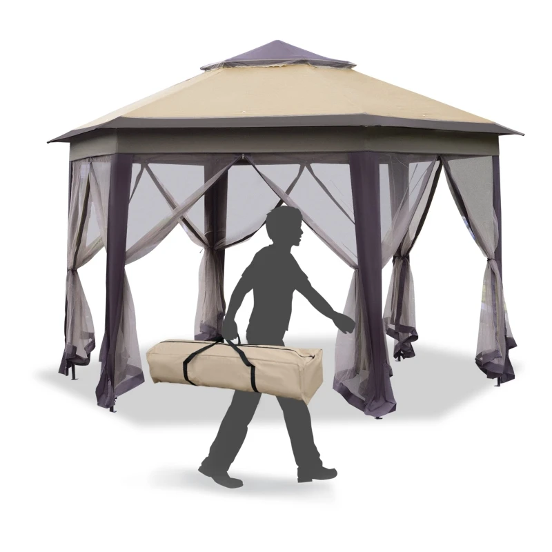 13′ Pop Up Patio Gazebo Outdoor Things Plus