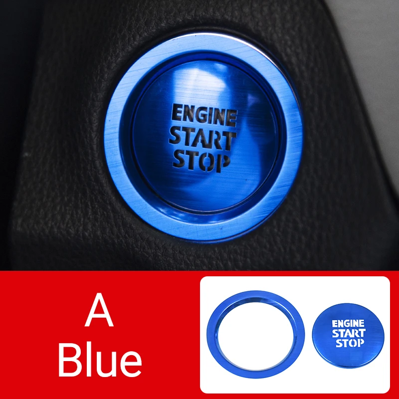 Для Toyota RAV4 XA50 2019 2020 2021 2022 2023 2024 RAV 4 Гибридный автомобильный двигатель с одним щелчком, кнопка запуска и остановки, кольцо, круглый чехол