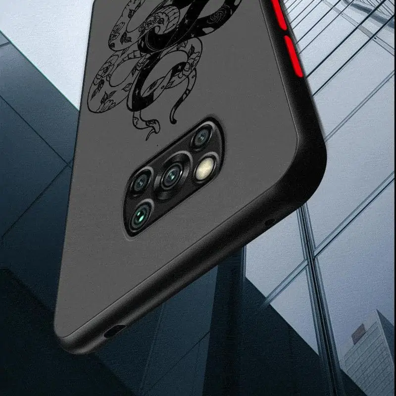 Чехол Змеиный Графический для телефона Xiaomi Poco X3 Pro M3 M5 M5s NFC X4 GT X5 C40 F3 C50 C51