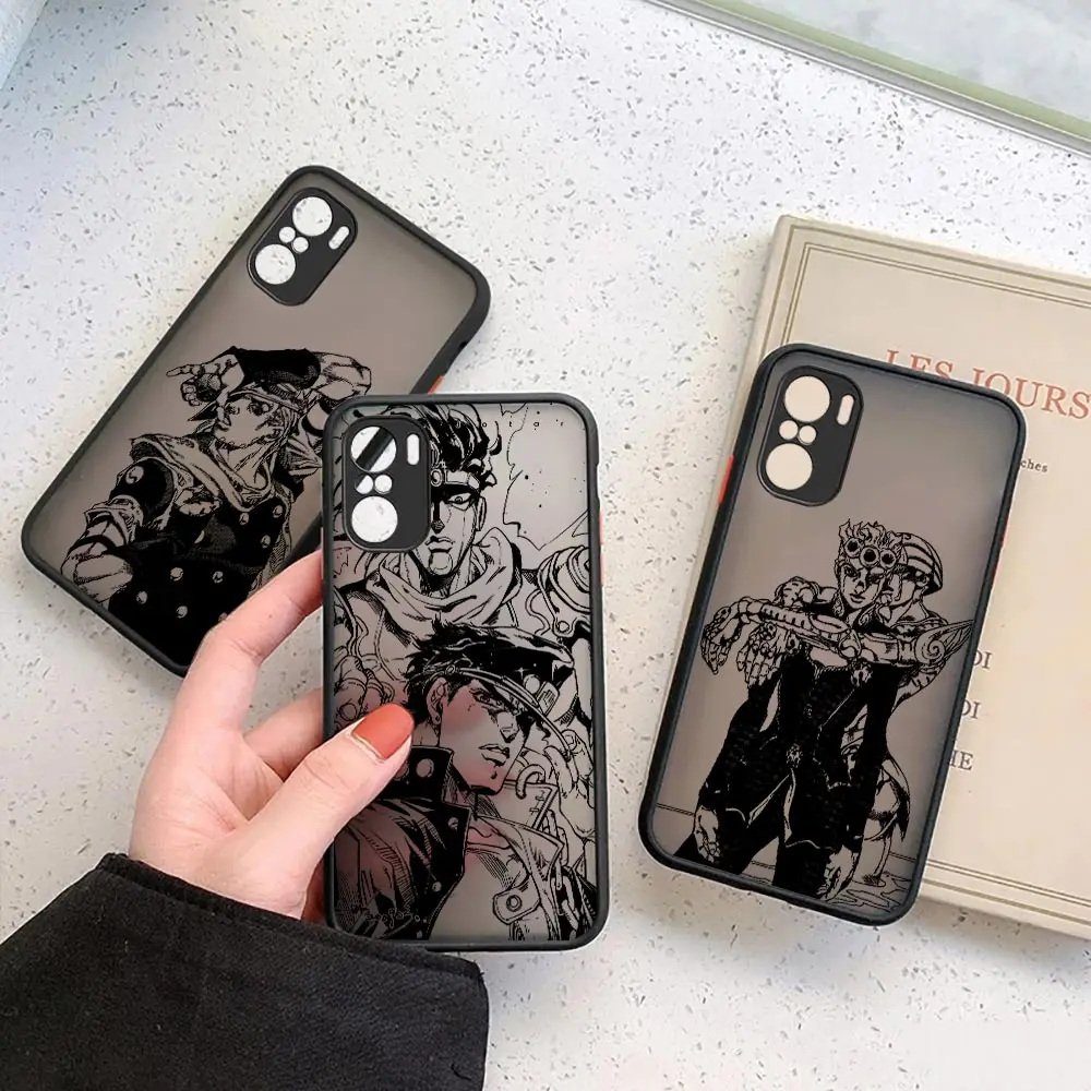 

Comic JoJo's Bizarre Adventure Matte Case for Xiaomi Redmi K50 K40 GAMING K30 K20 10X 10C 10 9C 9T 9A 9 8 7 6 5 A1 PRO 5G Cover