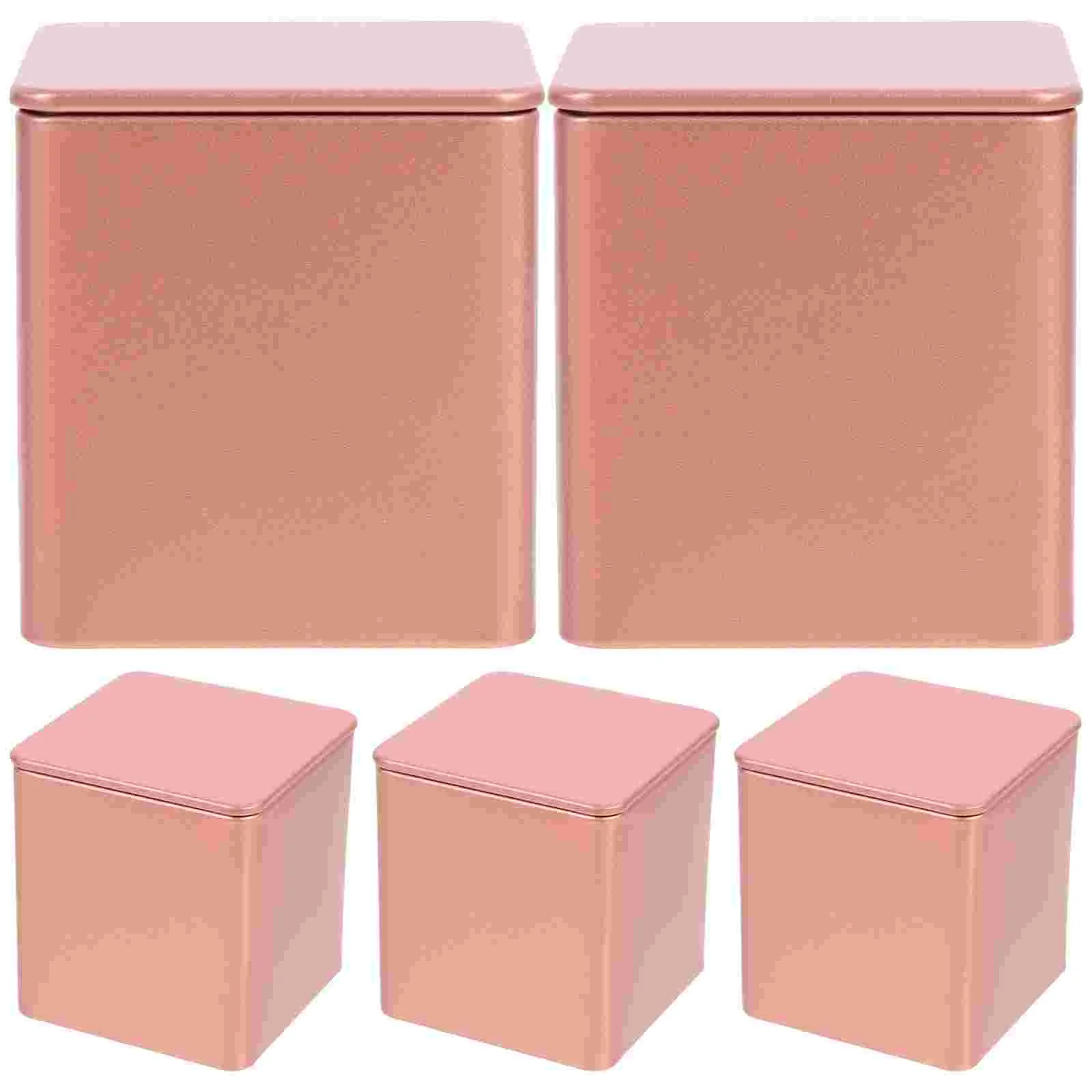 

Tea Canister Jar Storage Tin Coffeejars Airtight Candy Container Metal Making Tray Serving Tinssnack Loose Nesting Box Trinket