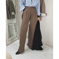 2022 womens classic wide pants y2k za woman trouser suits sets harajuku jeans clothes urban korean fashion oversize capri oem