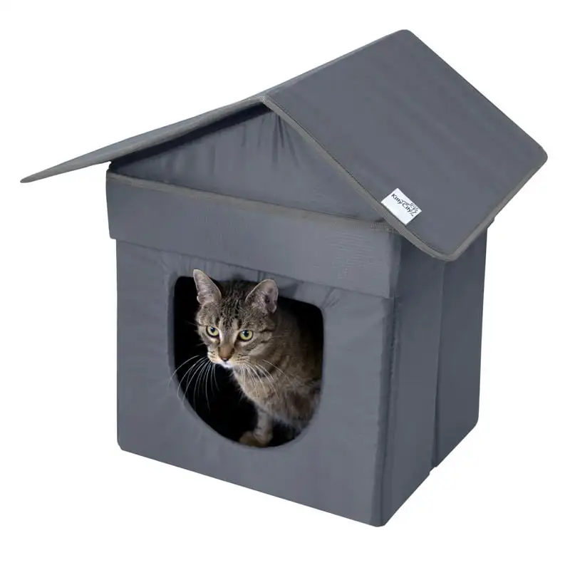 

Stackable Cat House, Water-Resistant Cat Condo, Cat Furniture Cat figure Planar resin flatback Studio ghibili decor Horror figur