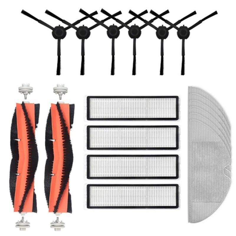 

For Xiaomi Dreame Bot L10 Pro Robot Vacuum Cleaner Replace Spare Parts Kits Detachable Main Side Brush Filter Mop Rag