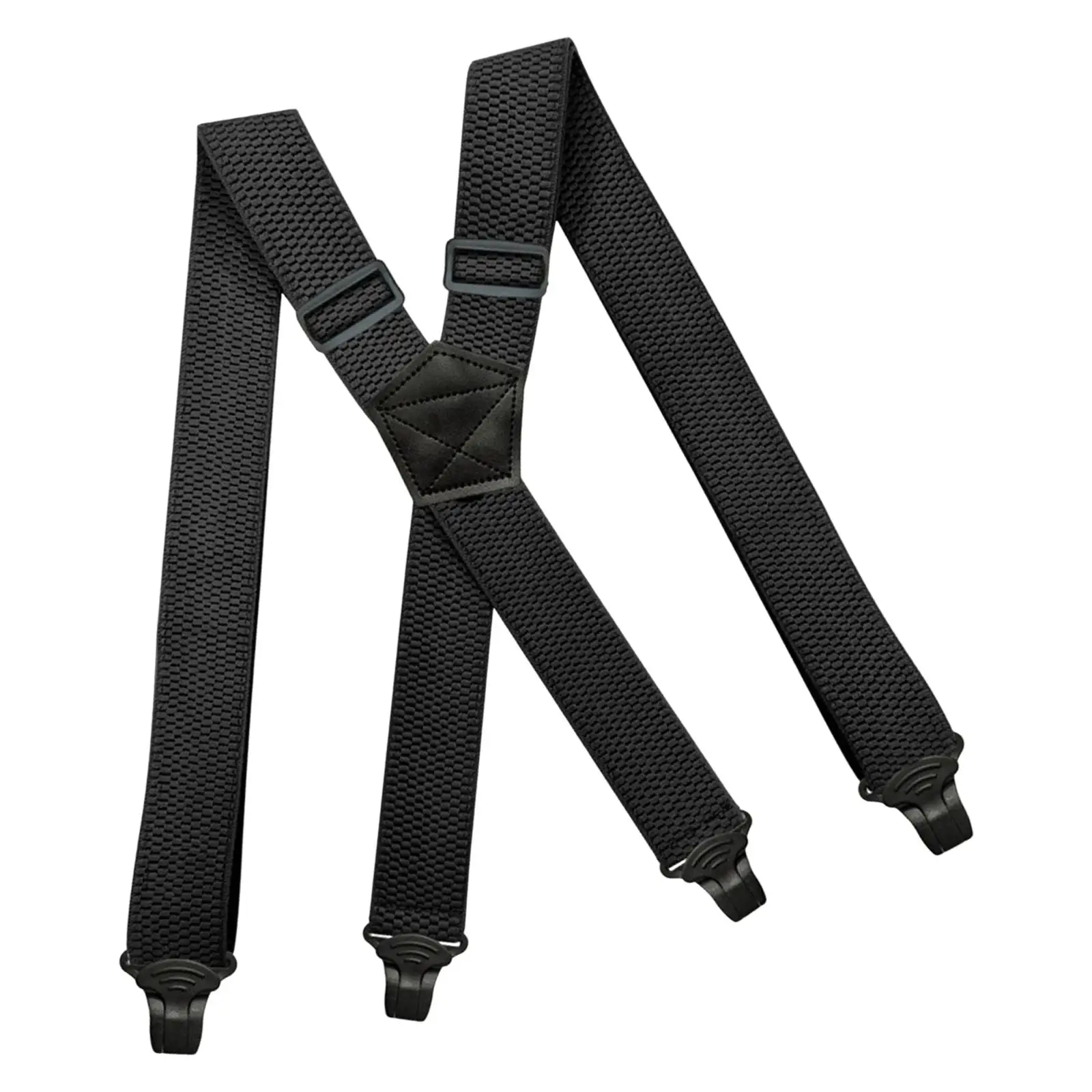 

Casual Men Women Suspender Elastic x Type Heavy Duty 4 Clips Unisex Adjustable Trucker Suspenders Clothes Accessories Supplies