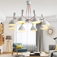 nordic minimalist modern iron chandelier creative personality living room dining room bedroom fashion art chandelier