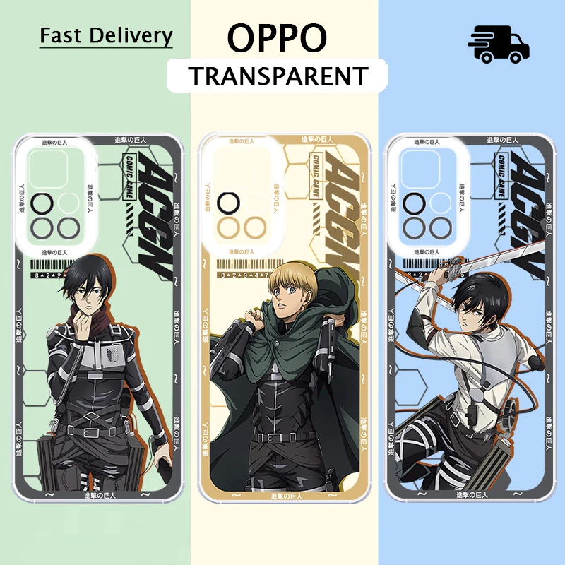 Атака на титанов аниме светодиодная лампа для OPPO A5 A8 A9 A15 A16 A31 A32 A33 A35 A36 A38 A52 A53 A54 S E K