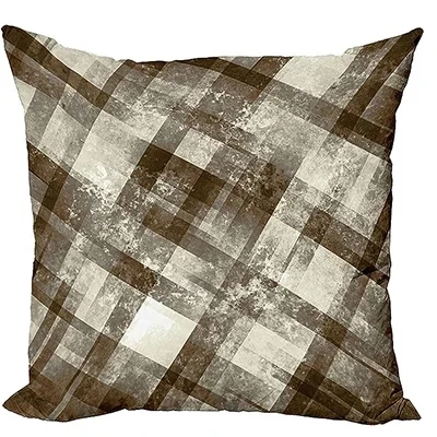 Современное геометрическое украшение круглая коричневая и серо-коричневая