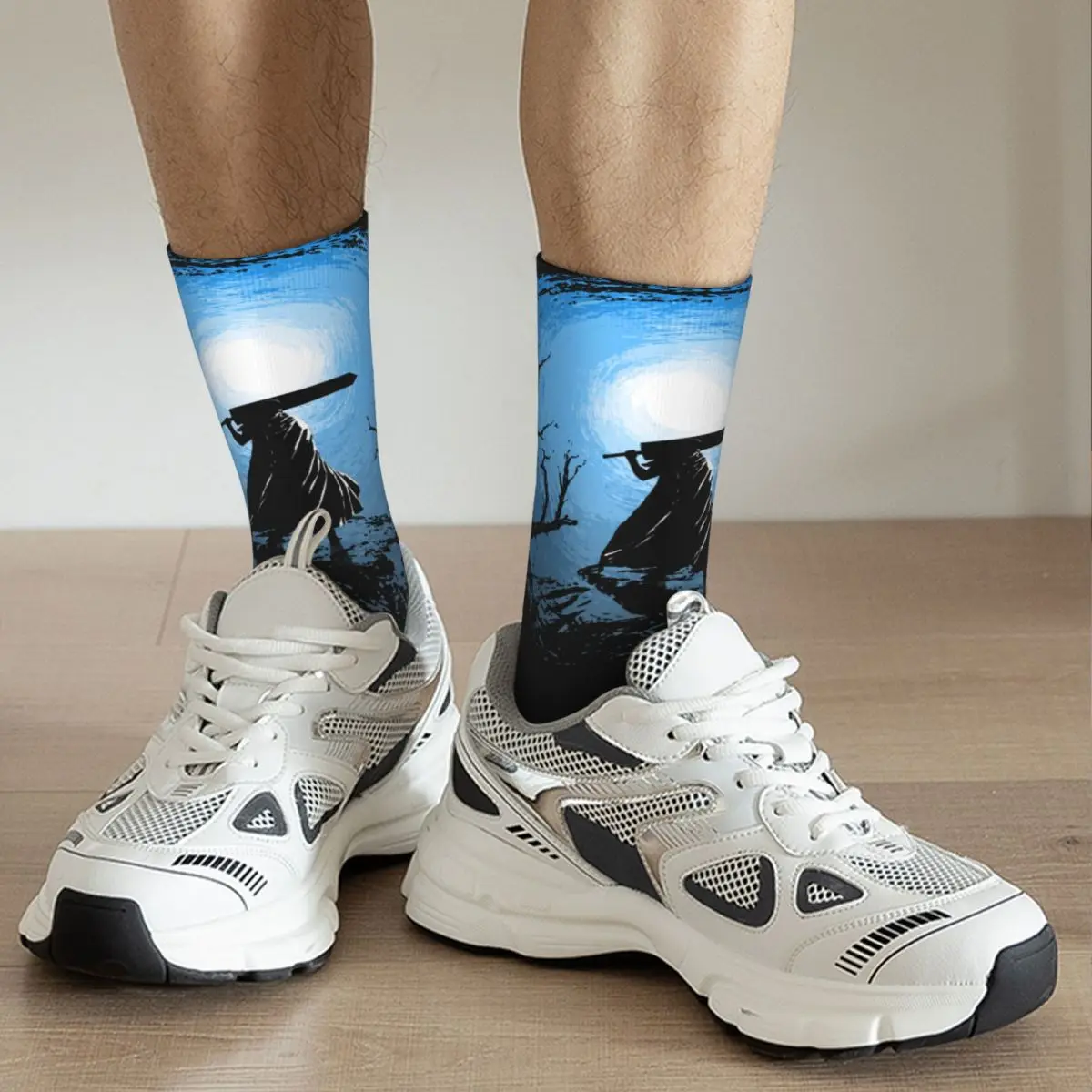 Осенне-зимние повседневные светящиеся носки Berserks унисекс на рассвете