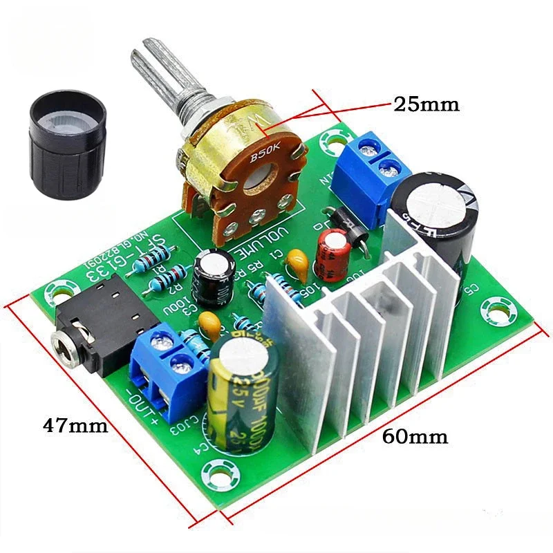 SOTAMIA TDA2030A Моно плата усилителя мощности 15 Вт Hi-Fi цифровой аудио мини модуль класса