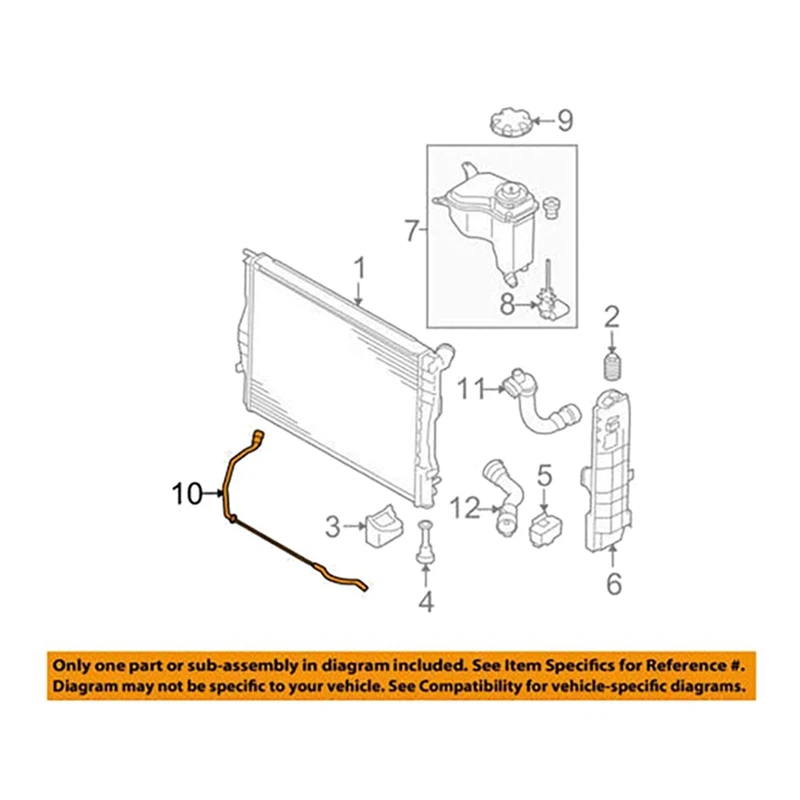 Шланг радиатора охлаждающей жидкости для BMW 1 3 серии X1 E90 E92
