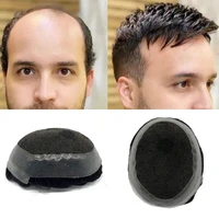 Men Toupee Lace With Pu Around Hot Selling Wholesale Cheap Indian Men Hair Toupee Wig