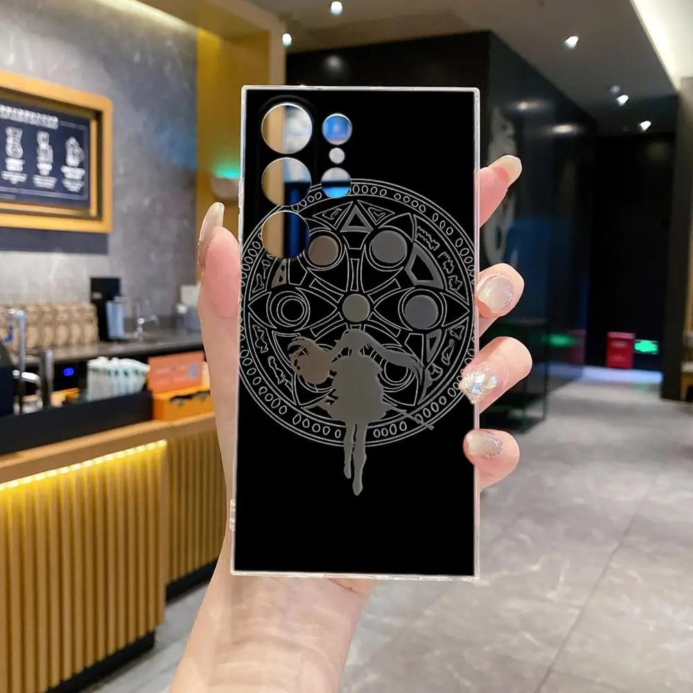 Фото Чехол для телефона INS для Samsung Galaxy S26 Ultra S25 FE S24 S23 S22Plus S25 Edge S21, популярный японский аниме-чехол Frieren, прозрачный, мягкий №2