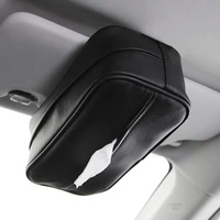 car tissue holder visor tissue holder bag pu leather rear seat headrest hanging napkin tissue box holder