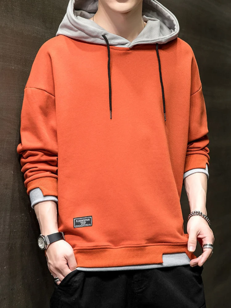 

Fashion Hoodie Men Spring Autumn Teenager Trend Hooded Sweater Male Loose Top Sweatshirts