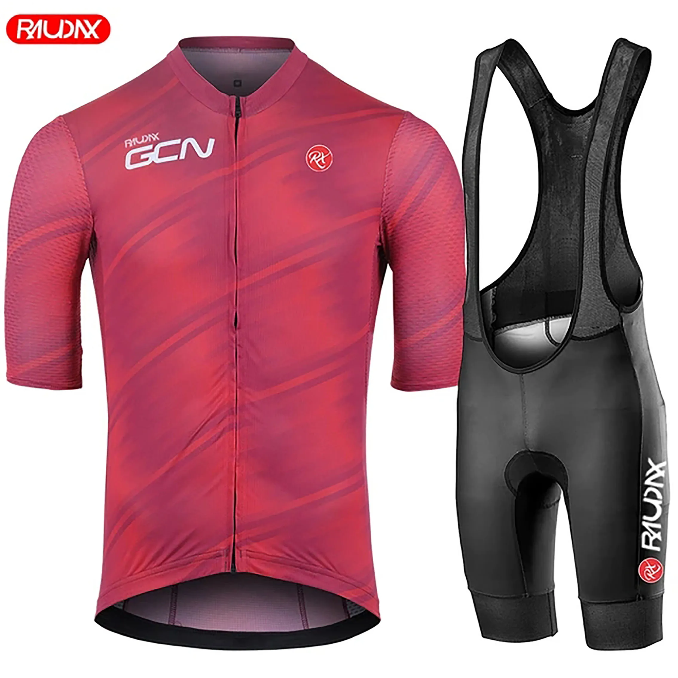 

Raudax Gcn Cycling Jersey Set 10 styles Short Sleeve Breathable MTB Bike Cycling Clothing Maillot Ropa Ciclismo Uniform Suit