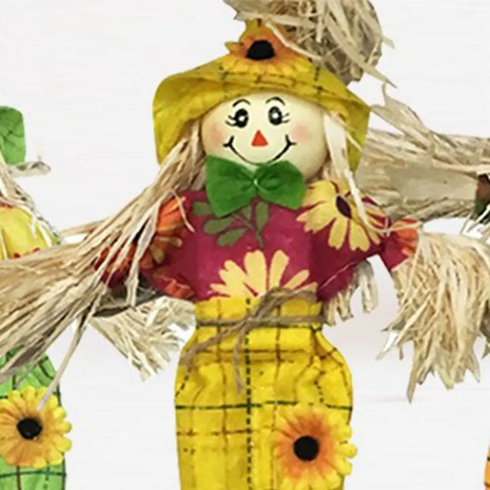 Милый пугал на Хэллоуин стоячий мультяшный приветственный знак маленький