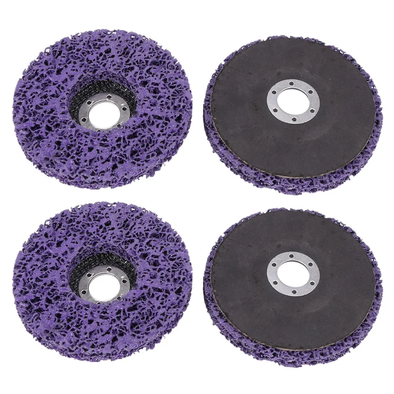 

4Pcs 125Mm Poly Strip Disc Abrasive Wheel Paint Rust Removal Clean