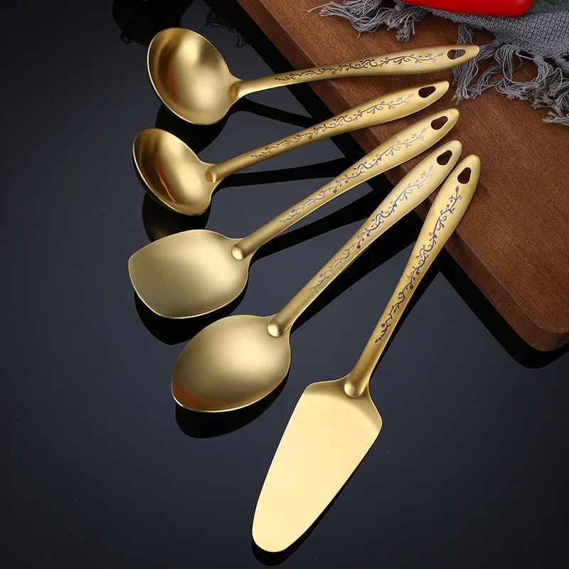 

spatula household kitchen utensils set, skip spoon, frying spatula, cooking utensils, stir frying spatula, hot pot skip spoon