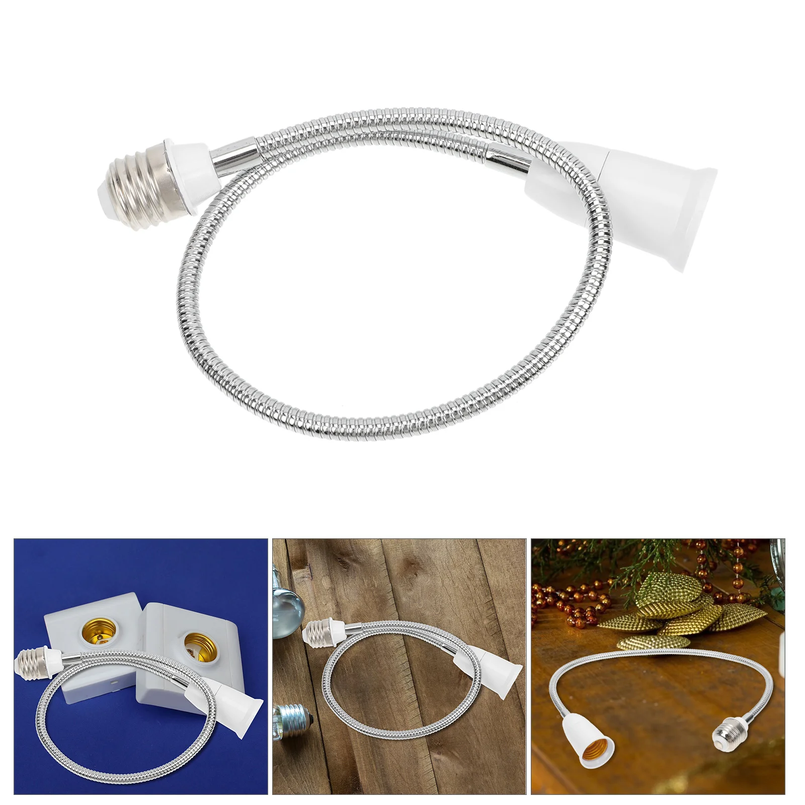

Flexible Light Bulb Socket Extender Light Extender E27 to E27 Lampholder