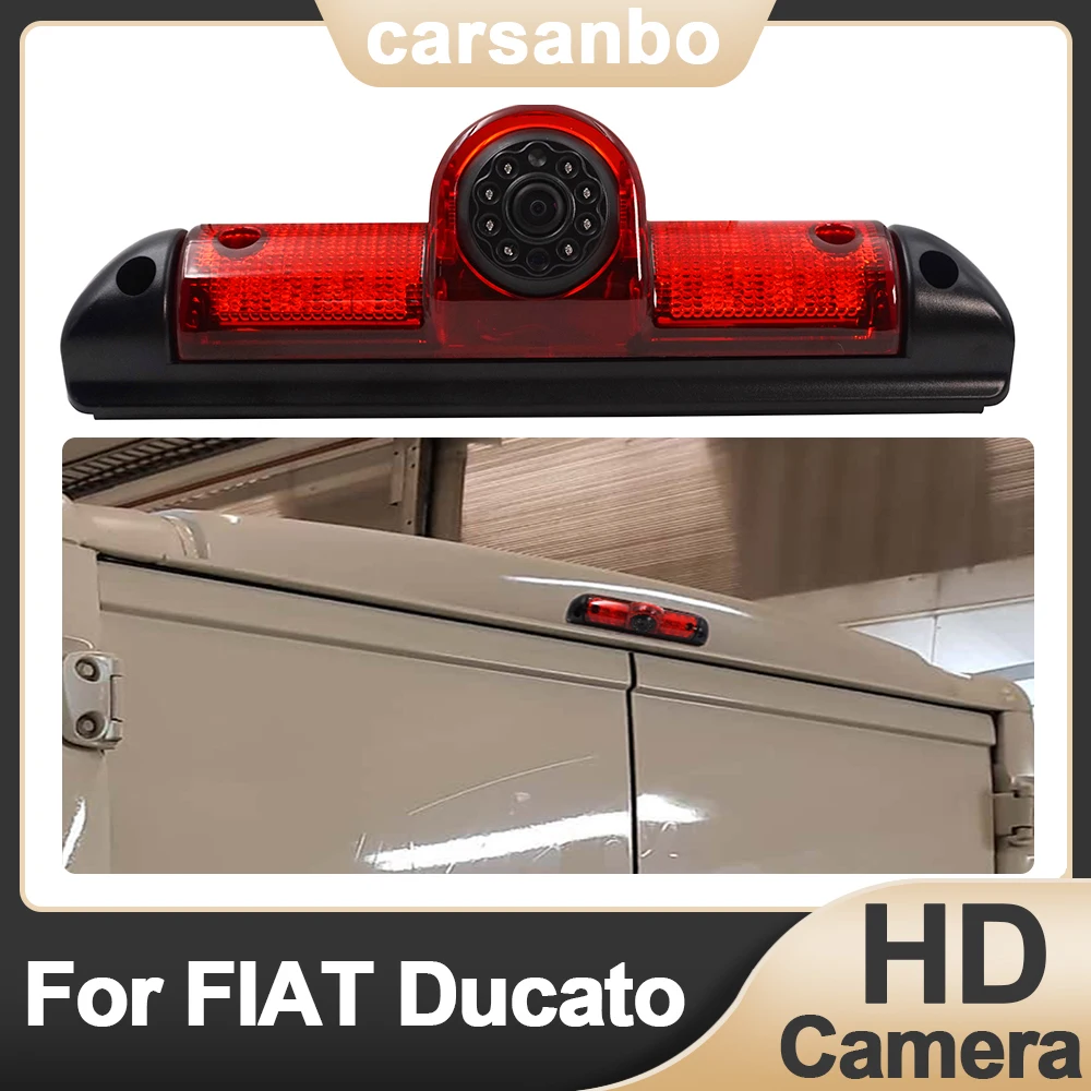 

Car Waterproof Backup Rear View Brake Light Camera for FIAT Ducato Late 2006-2015 3 Gen Peugeot Boxer Citroen Jumper Auto Parts