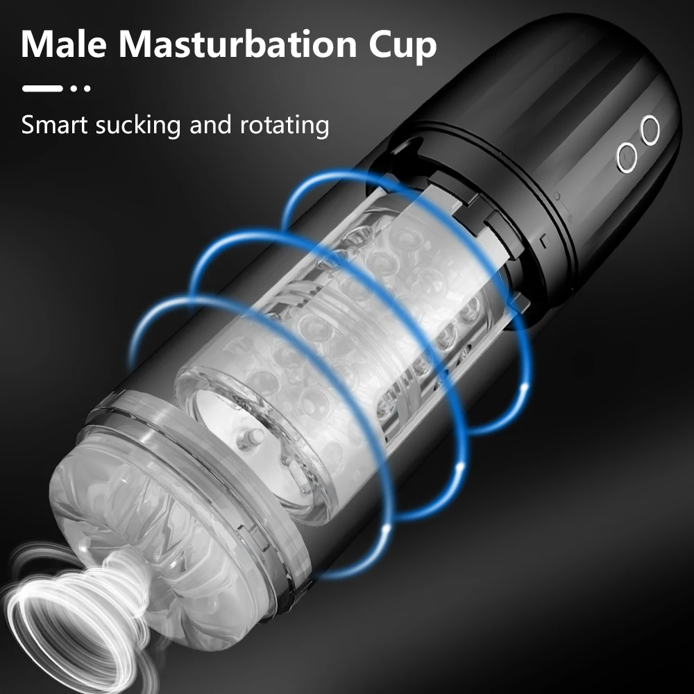 Automatic Masturbator Rotating Sucking Vagina For Men Penis Enlager Exercise Vocing Vibrating Masturbator Cup Male Sex Toy Adult