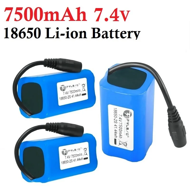 

1/2/3 шт. 7,4 В 7500 мАч аккумулятор 18650 для рыбалки приманки лодки T188 T888 2011-5 V007 C18 H18 запасные части литий-ионное зарядное устройство 7,4 В