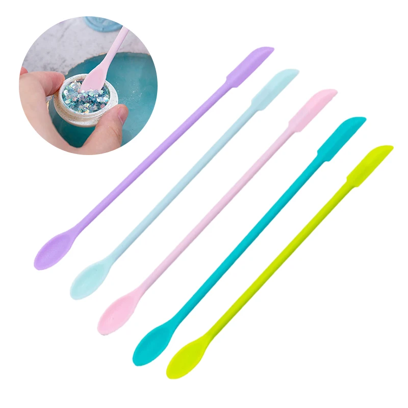 

Silicone Scraper Double-ended Scraper Spatula Cosmetic Foundation Cream Mini Digging Spoon Makeup Tools Makeup Tools