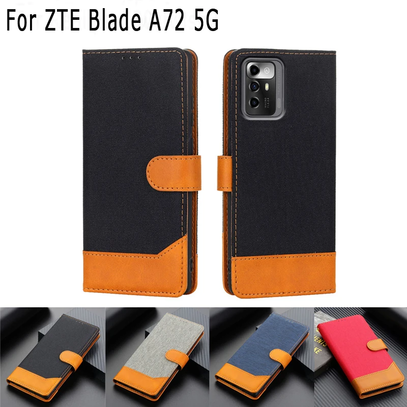 

Leather Cover For ZTE Blade A72 Coque Kickstand Magentic Phone Cover For Capas ZTE Blade A72 5G Coque for ZTE Blade A 72 52 Etui