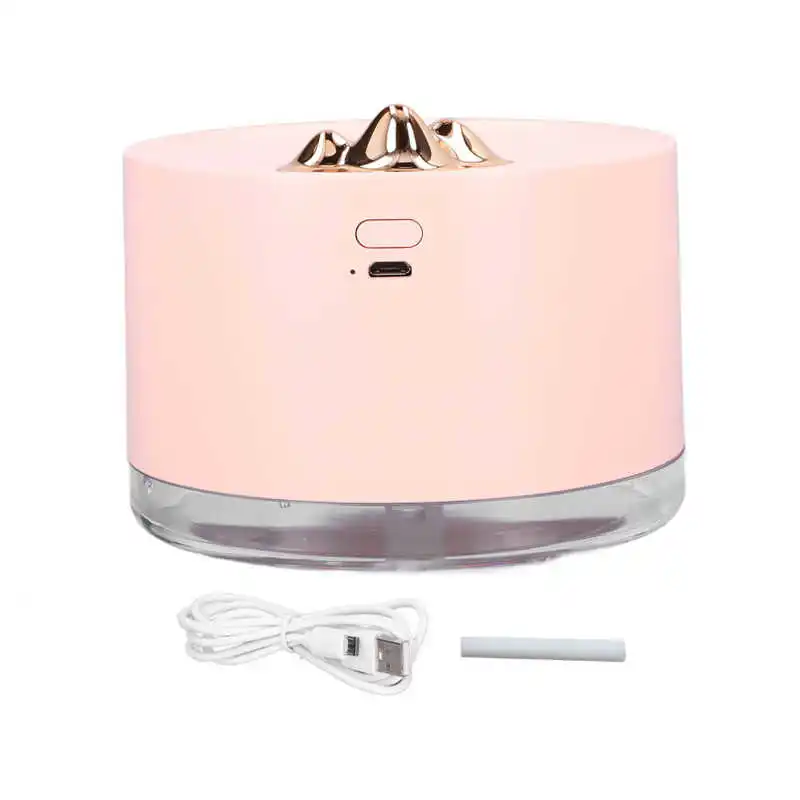 

Desktop Humidifier 2 Misting Modes Mute USB Powered Mist Humidifier Pink with Colorful Night Light for Home for Car for Office
