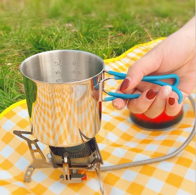 

Carabiner Cup 304 Camping Cup Stainless Steel Mug Outdoor Folding Sports Cup
