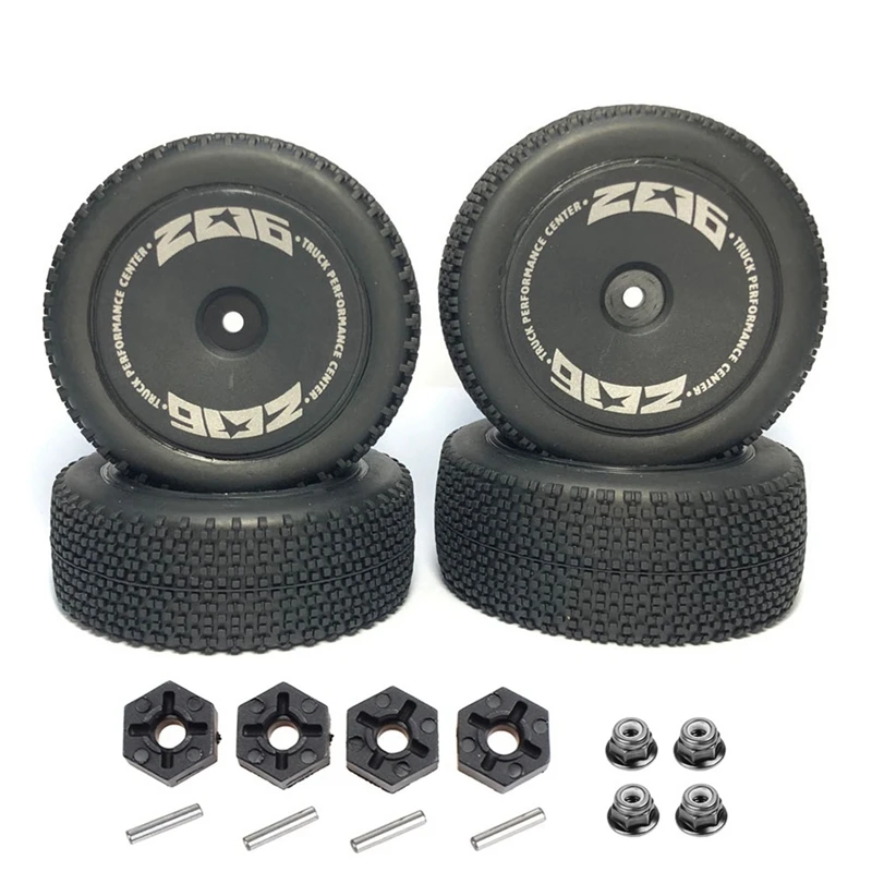 

4 шт. Резиновые Колесные шины с шестигранной гайкой для Wltoys 144001 144010 124016 124017 124018 124019 радиоуправляемые автомобильные обновленные детали