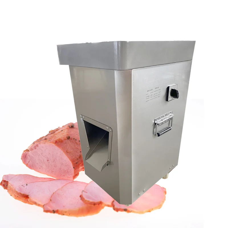

Vertical Electric Meat Cutting Machine Commercial Stainless Steel Pork Beef Mutton Meat Slicer Shredded Minced Machine