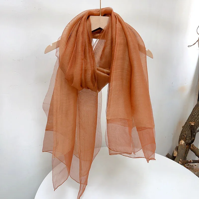 Шарф женский зима-осень шерстяной длинный легкий аксессуар для весенне-летнего