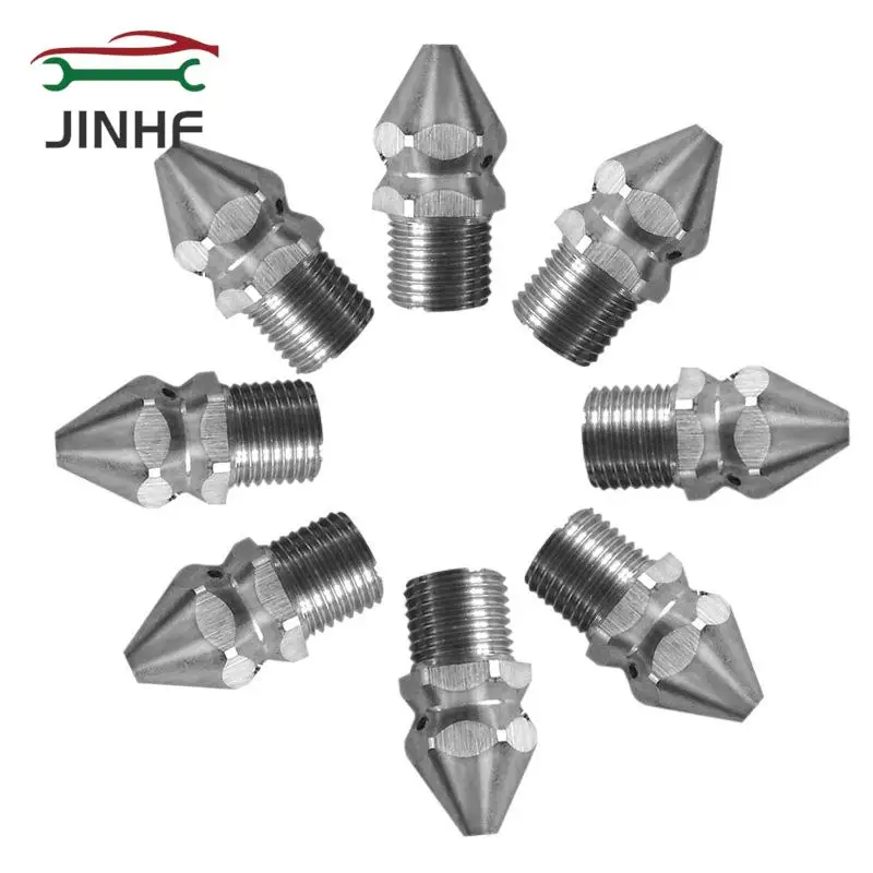 

1PC Cleaning Nozzle Pressure Washer Drain Sewer Cleaning Pipe Spray Nozzle 4 Jet