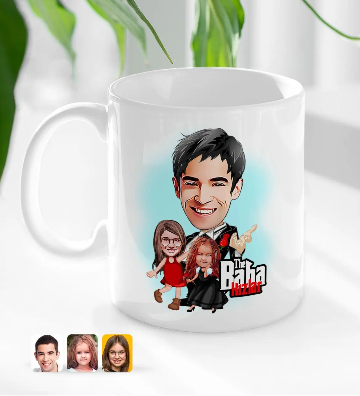 

При индивидуальном заказе Крестный отец и девочек карикатура белая кружка Bardak-1 специальная конструкция друзей подарок для влюбленных, сча...