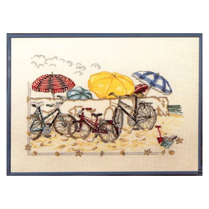 Amishop высококачественный красивый набор для вышивки крестиком велосипеды на